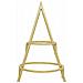 Albero di Natale in metallo con supporto Oro 90 cm - Foto miniatura 7