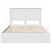 Letto con Contenitore Bianco 140 x 200 cm Legno multistrato - Foto miniatura 8