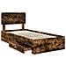 Struttura del letto Rovere fumé 90 x 200 cm Legno multistrato - Foto miniatura 5