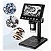 Mikroscopio Digitale Con Display 4,3"" + Stazione Saldante 2in1 - Ingrandimento 40x-1000x, 8 Led, Potenza 660w, Usb, Microsd - Foto miniatura 5