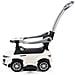 Cavalcabile spingi 3in1 auto per bambini grande auto clacson musica bianca - Foto miniatura 2
