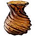 Vaso In Vetro Soffiato A Bocca Marrone Fumé Ø16x18,5 Cm - Foto miniatura 1