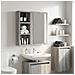 Armadio da bagno a muro Sonoma grigia 20 x 10 x 50 cm - Foto miniatura 4