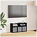 Lowboard con cassetto Rovere Nero 72 x 22,5 x 38 cm - Foto miniatura 2