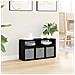Lowboard con cassetto Rovere Nero 72 x 22,5 x 38 cm - Foto miniatura 4