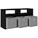 Lowboard con cassetto Rovere Nero 72 x 22,5 x 38 cm - Foto miniatura 5