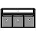 Lowboard con cassetto Rovere Nero 72 x 22,5 x 38 cm - Foto miniatura 6