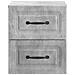 Mobiletto da notte a muro Grigio Cemento 34,5 x 33 x 40 cm - Foto miniatura 4