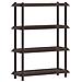 Unità di scaffalatura 4 livelli 100 x 40 x 136,5 cm PP Marrone - Foto miniatura 1