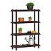 Unità di scaffalatura 4 livelli 100 x 40 x 136,5 cm PP Marrone - Foto miniatura 3