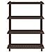 Unità di scaffalatura 4 livelli 100 x 40 x 136,5 cm PP Marrone - Foto miniatura 5