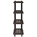 Unità di scaffalatura 4 livelli 100 x 40 x 136,5 cm PP Marrone - Foto miniatura 6