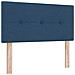 Letto box spring con materasso Blu 90 x 200 cm Tessuto - Foto miniatura 5