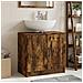 Armadio per Lavabo da Bagno UTRECHT Rovere Fumo - Foto miniatura 2