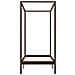 Giroletto A Baldacchino Marrone Scuro Massello Pino 90x200 Cm - Foto miniatura 6
