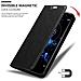 Custodia Compatibile Con Sony Xperia Xz2 Premium In Nero Di Notte - Coperchio Protettiva Con Chiusura Magnetica, Funzione Stand E Tasca Per Le Carte - Foto miniatura 2