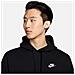 Felpa Con Cappuccio Da Uomo Club Fleece Colore Nero Taglia Xxl Bv2654-010 - Foto miniatura 3