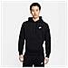 Felpa Con Cappuccio Da Uomo Club Fleece Colore Nero Taglia Xxl Bv2654-010 - Foto miniatura 1