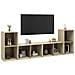 Mobili TV 4 pz Rovere Sonoma 72x35x36,5 cm in Legno Multistrato - Foto miniatura 2