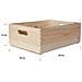 Xl Grande Scatola In Legno | 40 X 30 X 14 Cm (+ / - 1 Cm) | Scatole Con Maniglie Cassetta Conteniore Portaoggetti Portagiochi | Ideale Per Decoupage Documenti E Attrezzi - Foto miniatura 5
