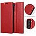 Custodia Compatibile Con Samsung Galaxy S22 Plus In Rosso Mela - Coperchio Protettiva Con Chiusura Magnetica, Funzione Stand E Tasca Per Le Carte - Foto miniatura 6