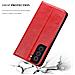 Custodia Compatibile Con Samsung Galaxy S22 Plus In Rosso Mela - Coperchio Protettiva Con Chiusura Magnetica, Funzione Stand E Tasca Per Le Carte - Foto miniatura 8