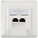 Renkforce Rf-4391320 Presa Energia 2 X Rj-45 Bianco - Foto miniatura 2