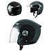 Casco Jet Visiera Lunga Scooter Moto Quad Omologato Ece 22 05 Nero Xs - Foto miniatura 1