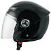Casco Jet Visiera Lunga Scooter Moto Quad Omologato Ece 22 05 Nero Xs - Foto miniatura 4