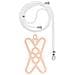 Cordoncino Smartphone Con Silicone Universale Espandibile Regolabile 90cm - Foto miniatura 2