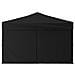 Tenda Per Feste Pieghevole Con Pareti Laterali Nero 3x3 M - Foto miniatura 2