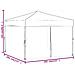 Tenda Per Feste Pieghevole Con Pareti Laterali Nero 3x3 M - Foto miniatura 4