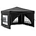 Tenda Per Feste Pieghevole Con Pareti Laterali Nero 3x3 M - Foto miniatura 7