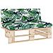 Divano Centrale Giardino Su Pallet In Legno Di Pino Impregnato - Foto miniatura 2