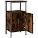 Comodino Rovere Fumo 41x31x80 Cm Legno Multistrato - Foto miniatura 4