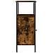 Comodino Rovere Fumo 41x31x80 Cm Legno Multistrato - Foto miniatura 6