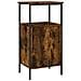 Comodino Rovere Fumo 41x31x80 Cm Legno Multistrato - Foto miniatura 1