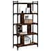 Libreria Rovere Fumo 5 Ripiani 76x32x158 Cm Legno Multistrato - Foto miniatura 3