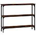 Tavolino Consolle Rovere Fumo 100x22,5x75 Cm Legno Multistrato - Foto miniatura 2