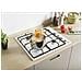 Idea CHW6WLW Bianco Da incasso 59.5 cm Gas 4 Fornello (i) - Foto miniatura 7
