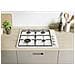 Idea CHW6WLW Bianco Da incasso 59.5 cm Gas 4 Fornello (i) - Foto miniatura 3