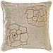 Cuscino Dkd Home Decor Dorato 45 X 10 X 45 Cm Fiori - Foto miniatura 1