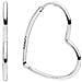 Orecchini Donna Pandora Asymmetrical Heart Hoop Earrings - Foto miniatura 1
