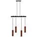 Lampadario Tutaki Legno Di Quercia Nero - Foto miniatura 2