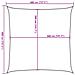 Vela Parasole 160 G /m Quadrata Arancione 4x4 M In Hdpe - Foto miniatura 3