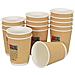 Bicchieri Da Caffè In Carta 500 Pz 8oz 200ml Marrone - Foto miniatura 3