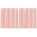 Tende In Voile Con Occhielli 2 Pz Rosa 140x140 Cm - Foto miniatura 2