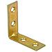 4 Pezzi - Lastrine Di Giunzione Ad Angolo Tropicalizzate 70x70mm - Zincate Giallo - Foto miniatura 1