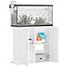 Supporto per Acquario Bianco 81x36x73 cm in Legno Multistrato - Foto miniatura 4
