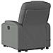 Lusso Casadino -  Poltrona Alzapersona Massaggi Elettrica Grigio Scuro Tessuto - Foto miniatura 4